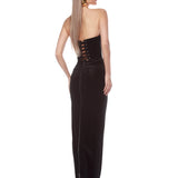 Florentina Faux Leather Maxi Dress