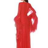 Geisha Red Maxi Dress