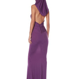 Helena Violet Hooded Gown - SAMPLE