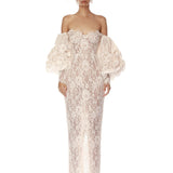 Colette Blanc Off the Shoulder Gown - Pre Order - BRONX AND BANCO