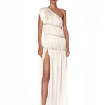 Grecian Blanc One Shoulder Gown - Pre Order - BRONX AND BANCO