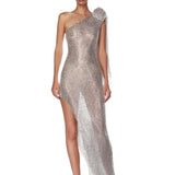 Sylvia Diamond One Shoulder Gown - Pre Order - BRONX AND BANCO