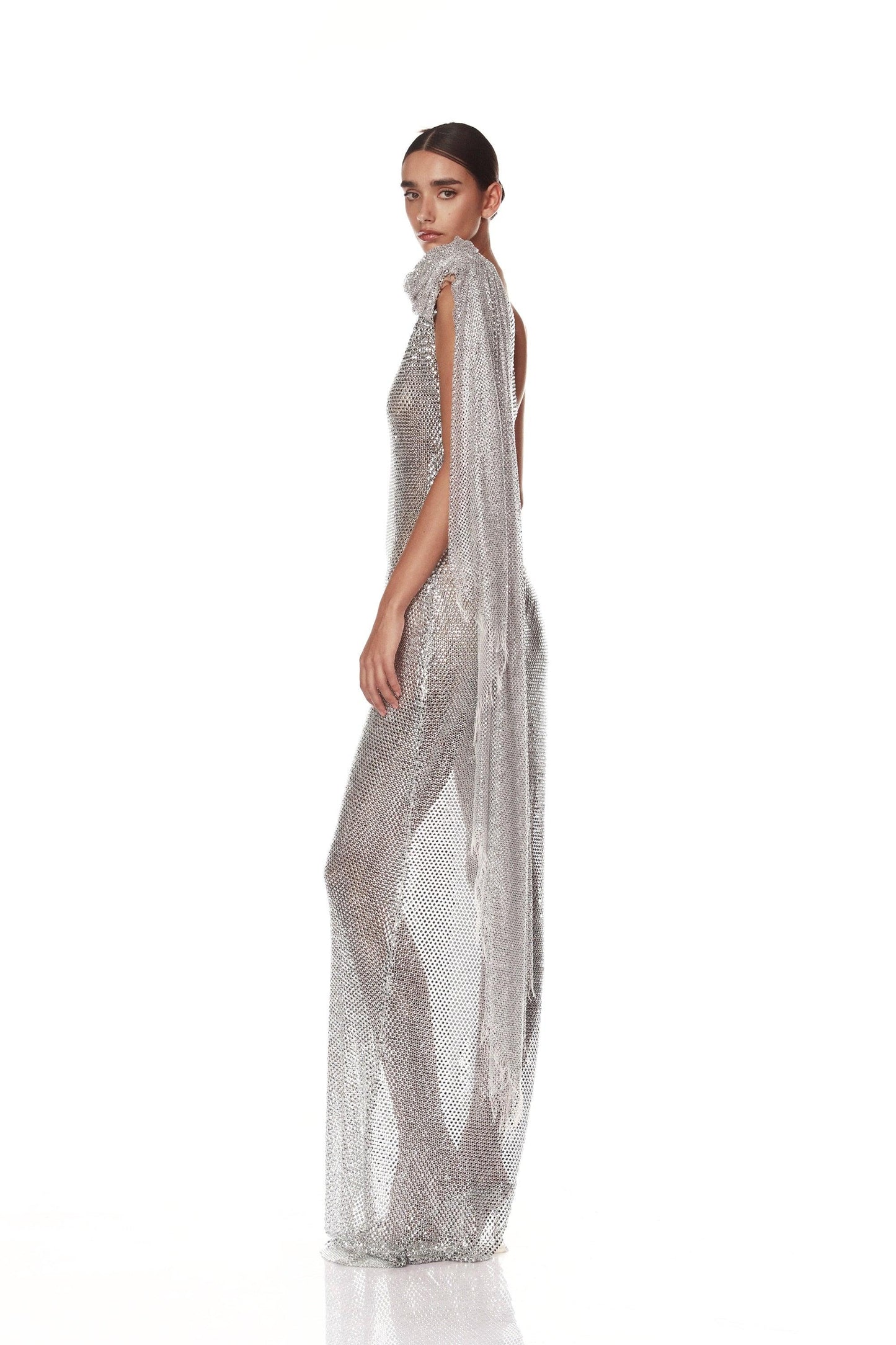 Sylvia Diamond One Shoulder Gown - Pre Order - BRONX AND BANCO