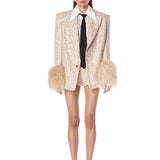Kacey Tan Sequin Blazer