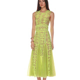 Megan Lime Midi Dress