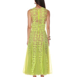 Megan Lime Midi Dress