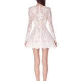 Isabella Long Sleeve White Mini Dress