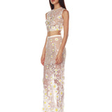 Jasmine White Multi Top - SAMPLE