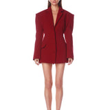 Jayne Red Blazer Dress