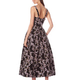 Lydia Black Multi Midi Dress