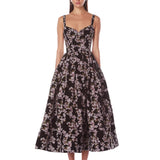 Lydia Black Multi Midi Dress