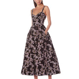 Lydia Black Multi Midi Dress