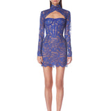 Lyra Blue Mini Dress - Sample