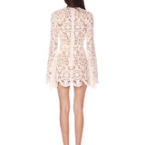 Marley White Crochet Mini Dress