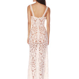 Marley White Crochet Sleeveless Maxi Dress