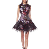Mia Purple Multi Mini Dress