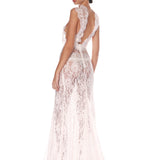 Naia Blanc Lace Gown