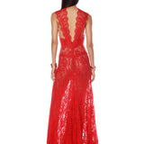 Naia Red Lace Gown