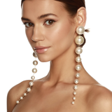 Pearl Tiered Drop Earrings