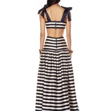 Quinn Striped Maxi Skirt