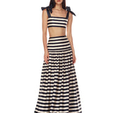 Quinn Striped Maxi Skirt