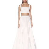Quinn White Skirt & Top Set - SAMPLE