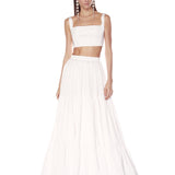 Quinn White Skirt & Top Set - SAMPLE