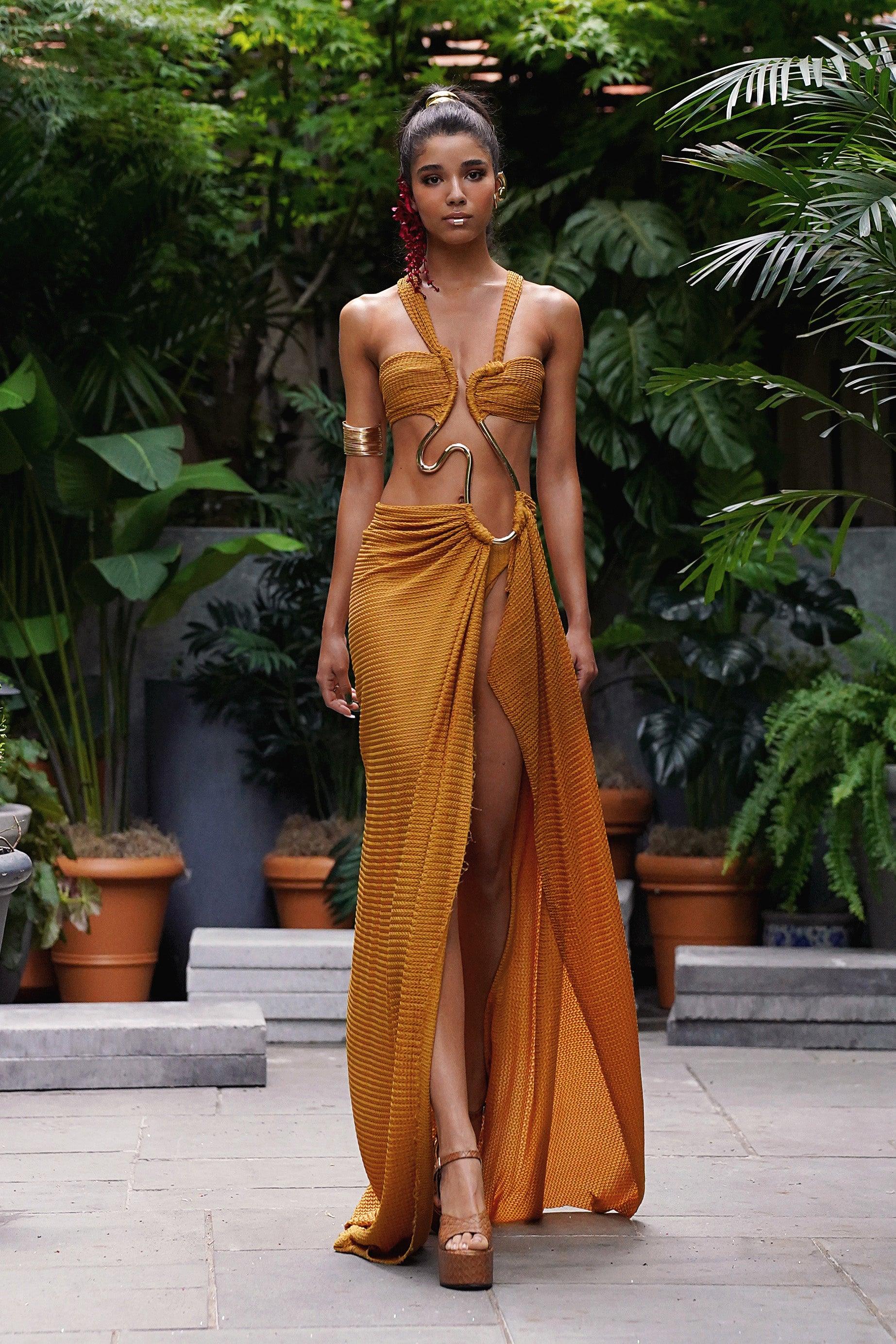 Tetra Mustard Gown - Pre Order - BRONX AND BANCO