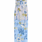 Dahlia Baby Blue Multi Maxi Dress