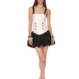 Marlow Black and White Mini Dress - Sample