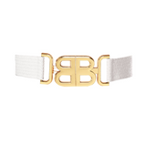 Raffia White Belt