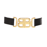 Raffia Black Belt