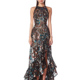 Sicilia Blue Sequin Maxi Dress - SAMPLE