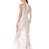 Sicilia Silver Sequin Maxi Dress - SAMPLE