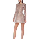 Star Silver Mini Dress