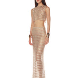 Stevie Champagne Two Piece Set