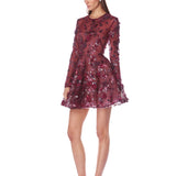 Talulah Burgundy Mini Dress - SAMPLE