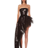 Tulum Noir Sequin Gown