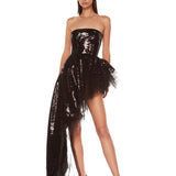 Tulum Noir Sequin Gown