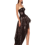 Tulum Noir Sequin Gown