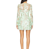 Bouquet Maraya Mint Long Sleeve Dress