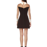 Wednesday Nude Mesh Mini Dress