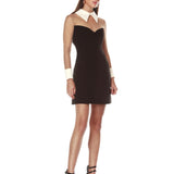 Wednesday Nude Mesh Mini Dress