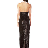 Wednesday Sequin Halterneck Gown