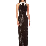 Wednesday Sequin Halterneck Gown