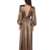 Zoe Gold Maxi Dress