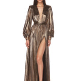 Zoe Gold Maxi Dress