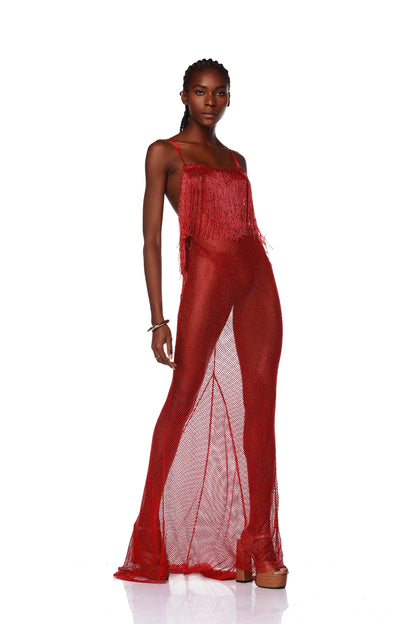 Ashanti Red Gown - Pre Order