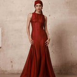 Ashanti Sleeveless Organza Gown