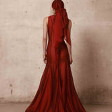 Ashanti Sleeveless Organza Gown